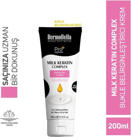 DermoBella Milk Keratin Complex Bukle Şekillendirici Saç Kremi 200 ml