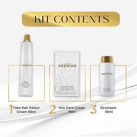 Premıum Yarı Kit Set Saç Boyası 8.73 Altın Karamel