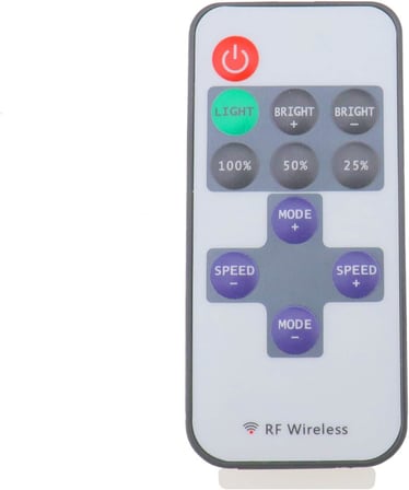 RF kablosuz uzaktan kumanda, tek renkli ışık çubukları için, LED, DC 12 V, 12 A, mini inline kısma anahtarı