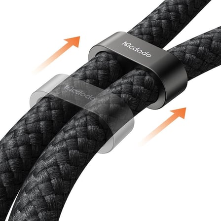 Ca-6830 Çok Işlevli Çapraz Boyun Askili Kablosu 1.2 M 60 W Type-C To Type-C Siyah