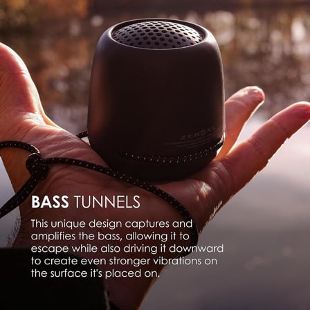 Zero XL Ocean Taşınabilir Bluetooth Hoparlör - IPX7 Su Geçirmez Duş Hoparlörü, 9 Saat Pil Ömrü, Mikrofon ve Çift Eşleştirme, Dış Mekan, Seyahat ve Havuz için Küçük Kablosuz Hoparlörler