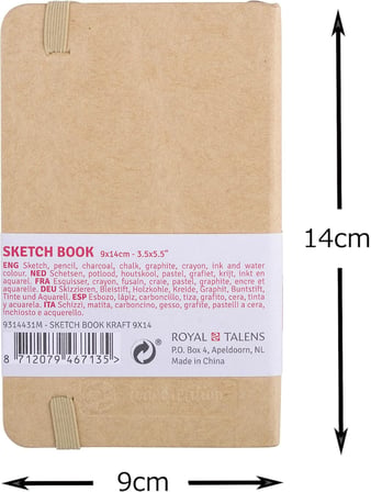 ターレンスジャパン(Talens Japan) Talens Japan T9314-431M 452159 Art Creation Eskiz Defteri, Çizim Defteri, 9 x 14 cm), Kraft Kağıt