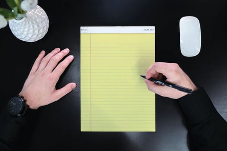 A5 Boyut, 3 farklı renkli Legal Pad, Notluk, Notepad, Defter, Herbiri 50 Yaprak, Geniş Satır aralığı, okul, iş ve ofis için, Türk Malı