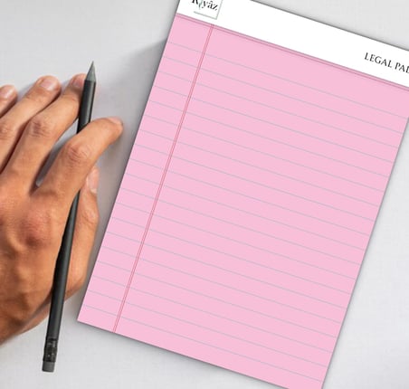 A5 Boyut, 3 adet Pembe Renkli Legal Pad, Notluk, Notepad, Defter, Herbiri 50 Yaprak, Geniş Satır aralığı, okul, iş ve ofis için, Türk Malı