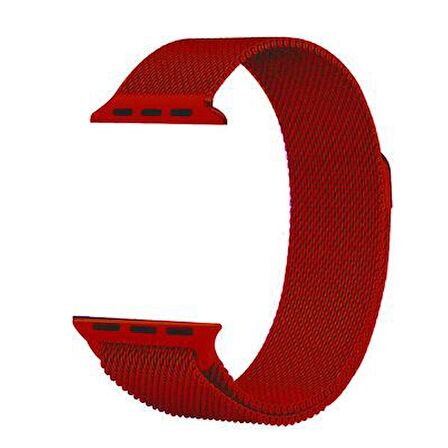 Apple Watch Seri 2/3/4/5/6/7/8/se 38mm-40mm-41mm Uyumlu Hasır Metal Kordon