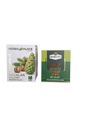 Herbal palace çam kozalağı macunu 230 gr & mesiri şifa kozalak macunu 240 gr kozalak seti