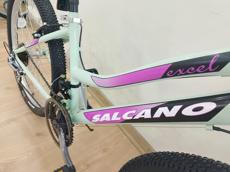Salcano Excel Lady 26 Jant V-Fren Mint Yeşili Pembe Dağ Bisikleti