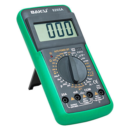 Ayt Baku BA-9205A Dijital Multimetre Ölçü Aleti Dc Ac Akım Ölçer Ölçüm Cihazı