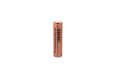 Ayt Supex 14500 900D Lityum İon 3.7 Volt 900 Mah Şarj Edilebilir Düz Kafa Başlıksız Pil