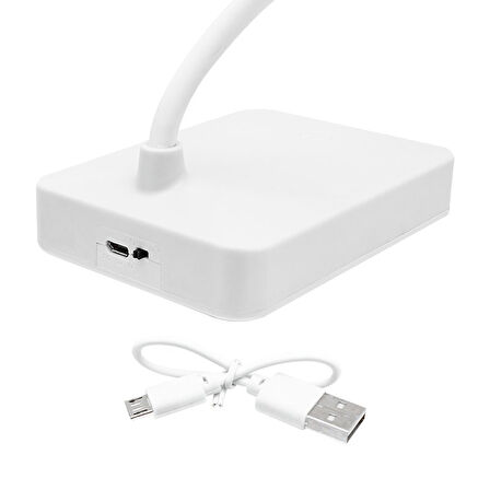 Powermaster MX-8803B USB li Dokunmatik Düğmeli Üç Modlu Masa Lambası Esnek Kitap Okuma Lambası