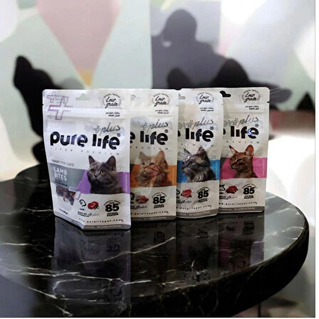 PURE LİFE + PLUS KEDİ ÖDÜL MAMASI 80GR * 4 PAKET