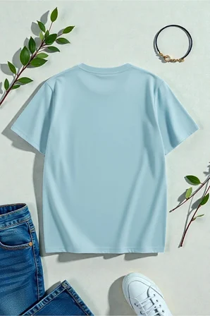 Unisex Boston Tasarım Basklı Tshirt