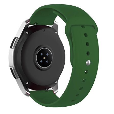 NovStrap Samsung Galaxy Watch 6 Seri 40-44mm Classic 43-47mm ile Uyumlu Kordon (20 mm) Soft Silikon