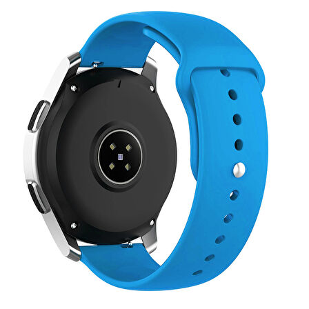 NovStrap Samsung Galaxy Watch 6 Seri 40-44mm Classic 43-47mm ile Uyumlu Kordon (20 mm) Soft Silikon