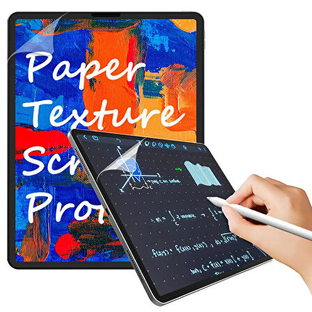 Apple iPad Pro 11 2020 2021 2022 2 3 4 Nesil M1 M2 Uyumlu Paper Like Ekran Koruyucu Kağıt Hissi Mat