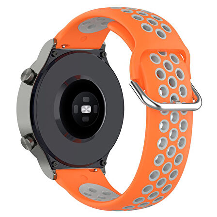 Huawei Watch Gt4 46mm Gt3 46mm Gt3 Pro Gt3 Se Elite Gt2 46mm Gt2e ile Uyumlu Kordon 22mm Delikli K10