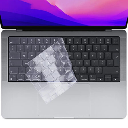NovStrap Apple MacBook Pro 2021 M1 16.2 inc A2485 Uyumlu Mat Alt Üst Kılıf + Klavye Kılıfı + Film