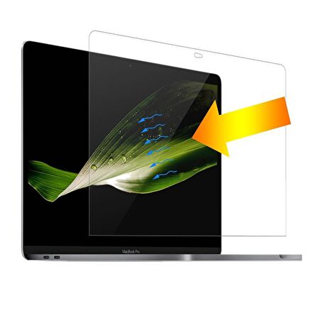 NovStrap Apple Macbook Pro 16 inç 2019 A2141 Uyumlu Ekran Koruyucu Nano Film HD (2 Adet)