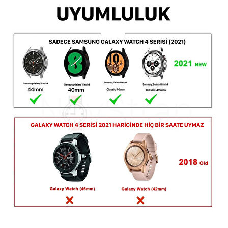 NovStrap Samsung Galaxy Watch 4 40 42 44 46 mm Uyumlu Kordon Extreme Spor Delikli Kayış