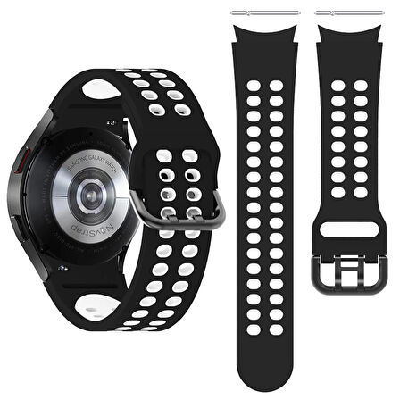 NovStrap Samsung Galaxy Watch 4 40 42 44 46 mm Uyumlu Kordon Extreme Spor Delikli Kayış