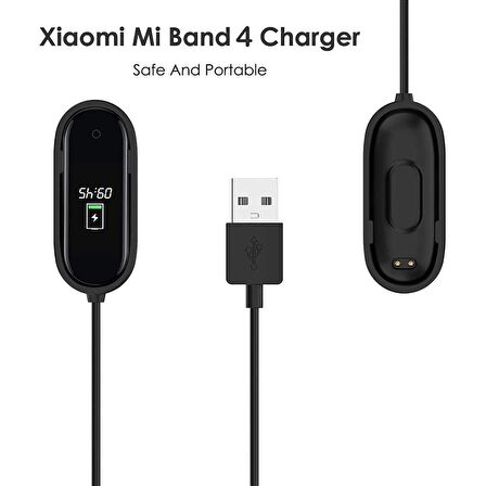 NovStrap Xiaomi Mi Band 4 Uyumlu Usb Şarj Kablosu