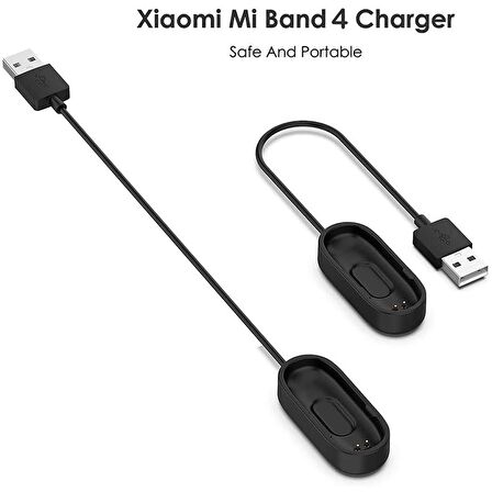 NovStrap Xiaomi Mi Band 4 Uyumlu Usb Şarj Kablosu