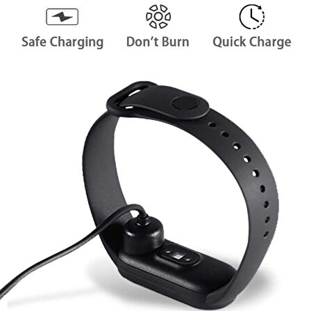 NovStrap Xiaomi Mi Band 5 Uyumlu Manyetik Usb Şarj Kablosu