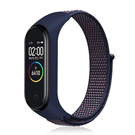 NovStrap Xiaomi Mi Band 6 5 4 3 Uyumlu Kordon Hasır Dokuma Kumaş Kayış