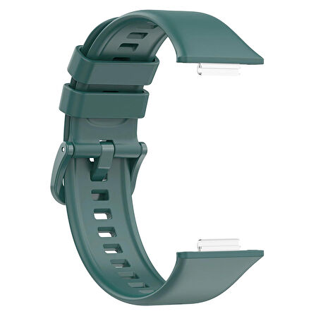 NovStrap Huawei Watch Fit 2 Uyumlu Kordon Tam Uyumlu Pimli Silikon Kordon Kayış