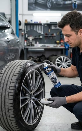 Ceytaş Professional Lastik Parlatıcı Sprey 500 ml - Oto Lastik Temizleyici ve Parlatıcı Bakım Spreyi, Çatlama Önleyici Koruyucu Film Etkili Siyahlaştırıcı