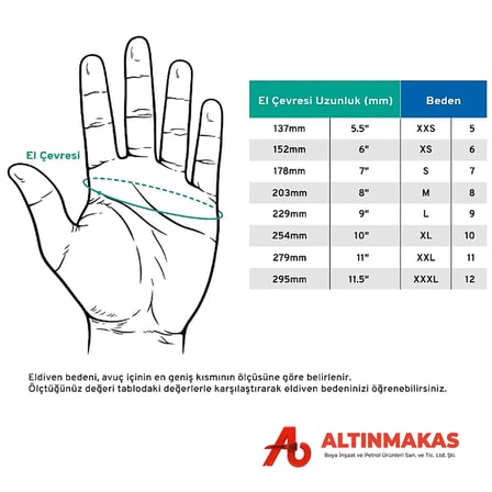 ATG MaxiChem Cut 76-733 Gıda Uyumlu Kimyasal Eldiven 35cm B Kesilme Dirençli No 10