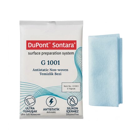 Sontara G Turkuaz 37x50 cm Antistatik Bez Boya Öncesi ve Elektronik Yüzey Temizlik Bezi 5 Yaprak