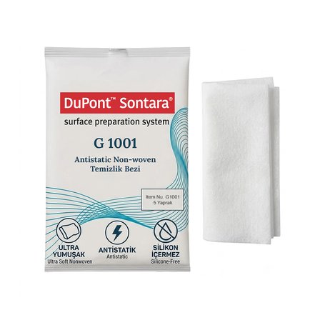 Sontara G Beyaz 37x50 cm Antistatik Bez Boya Öncesi ve Elektronik Yüzey Temizlik Bezi 5 Yaprak