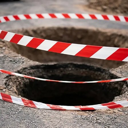 180 Metre 60mm İkaz Şeridi Uyarı Bandı Emniyet Şeridi Emniyet Bandı Kırmızı Beyaz BN180