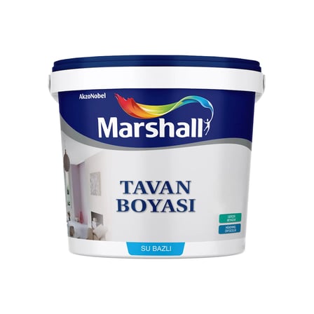 Marshall Tavan Boyası Beyaz Ekstra Beyaz Yüksek Kapatıcı Mat Tavan Boyası 3,5 Kg