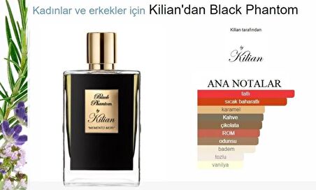 BLACK PHANTOM By Killian UNİSEX 75ML EDP AFRODİZYAK ETKİLİ PARFÜM