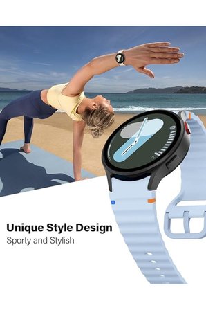 Samsung Galaxy Watch 7 6 5 4 FE 40 44 mm Classic 42 43 46 47 mm Wave Soft Silikon Kordon Spor