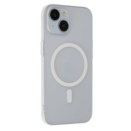 iPhone 15 Plus Uyumlu Kılıf Ultra İnce Mat Magsafe Sert PC Tuna Kapak