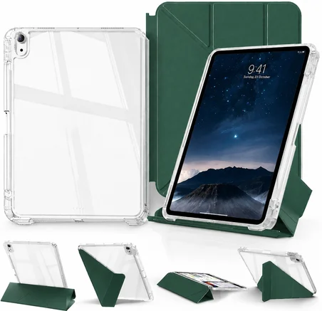 iPad 11. Nesil (A16) 2025 v 10.Nesil 2022 ile Uyumlu Kapağı Ayrılabilir Mıknatıslı Arkası Sert Kılıf