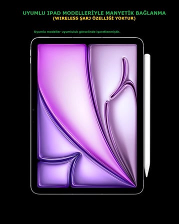 iPad 2018 Sonrası için Avuç İçi Red (Palm Rejection) Özellikli Yazı Çizim Kalemi 