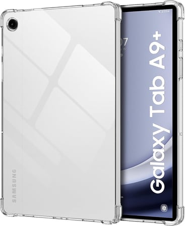 Samsung Galaxy Tab A9+ Plus 11 İnç SM-X210 Uyumlu Köşe Korumalı Şeffaf Esnek Antishock Kılıf