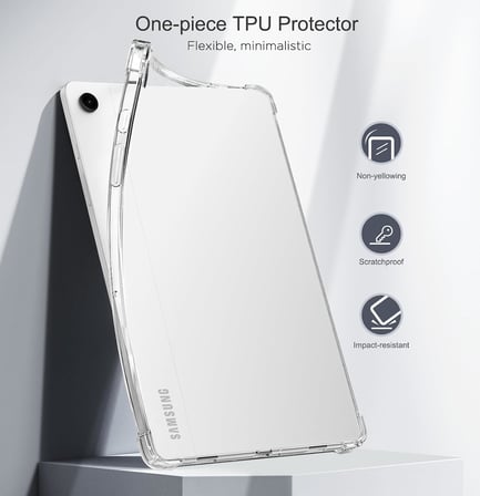 Samsung Galaxy Tab A9+ Plus 11 İnç SM-X210 Uyumlu Köşe Korumalı Şeffaf Esnek Antishock Kılıf