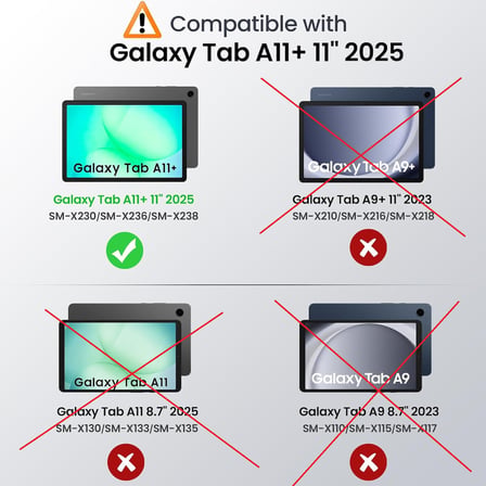 Samsung Galaxy Tab A11+ Plus 11 İnç SM-X230 Uyumlu Köşe Korumalı Şeffaf Esnek Antishock Kılıf
