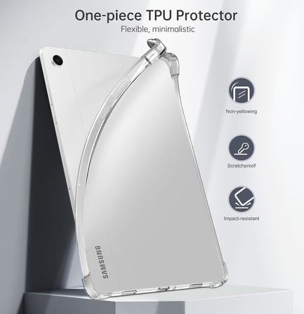 Samsung Galaxy Tab A11+ Plus 11 İnç SM-X230 Uyumlu Köşe Korumalı Şeffaf Esnek Antishock Kılıf