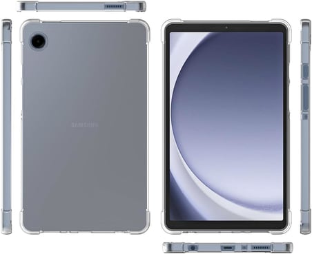 Samsung Galaxy Tab A9 8.7 İnç SM-X110 Uyumlu Köşe Korumalı Şeffaf Esnek Antishock Kılıf
