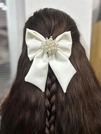 MelKady 525A - Şık Broşlu Lüx Fiyonk Otomatik Toka