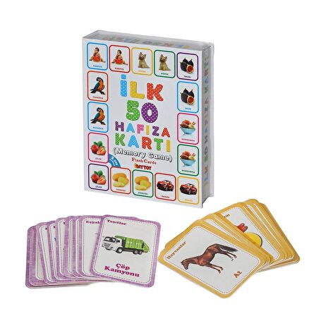 FABBATOYS İlk 50 Hafıza Kartları (Memory Game)