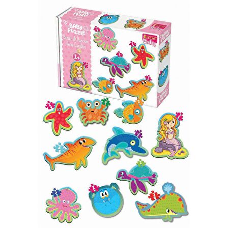 FABBATOYS Baby Puzzle-Benim İlk Puzzle Deniz Canlıları