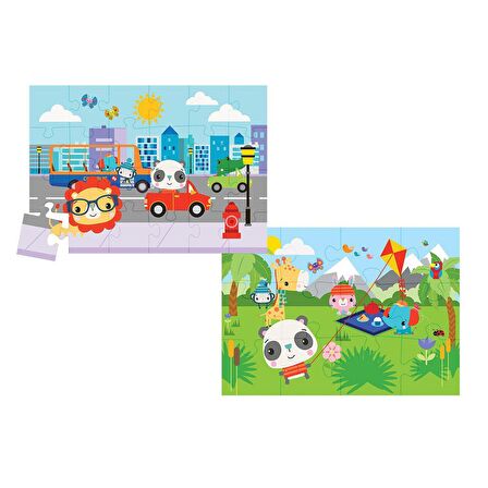 FABBATOYS Baby Puzzle City Fun Picnic 2In1