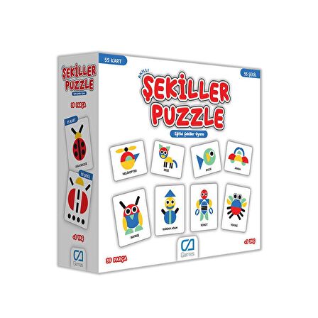 FABBATOYS Şekiller Puzzle / +3 yaş